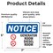 Signmission Generator Room Diesel Fuel Sign With Symbol, 7 in W x Rectangle, Vinyl Decal OS-2PACK-NS-D-57-L-13100 - alternate 2